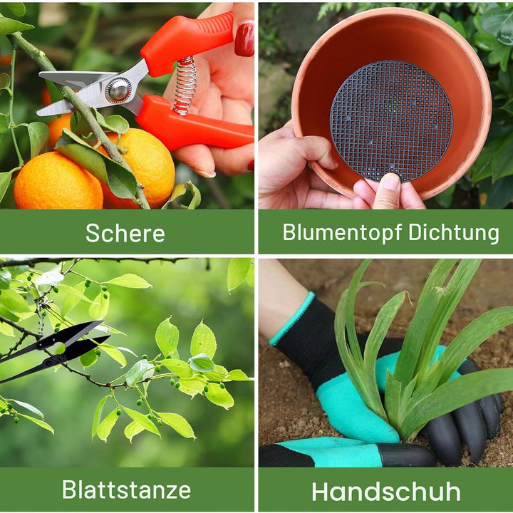 JOYBOY Gartenwerkzeug Set,Gartengeräte Set,Garten Hand Werkzeuge,Mini Gartenwerkzeug,Mini Pflanzen W
