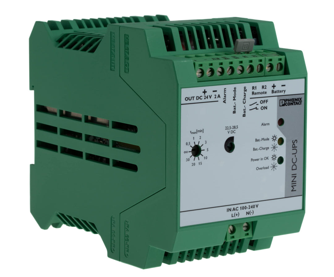 Phoenix Contact MINI-DC-UPS/24DC/2 DIN-Schienen USV Stromversorgung 48W, 24V dc / 2A