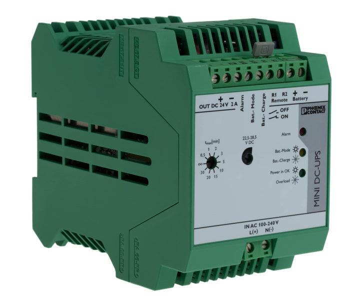 Phoenix Contact MINI-DC-UPS/24DC/2 DIN-Schienen USV Stromversorgung 48W, 24V dc / 2A