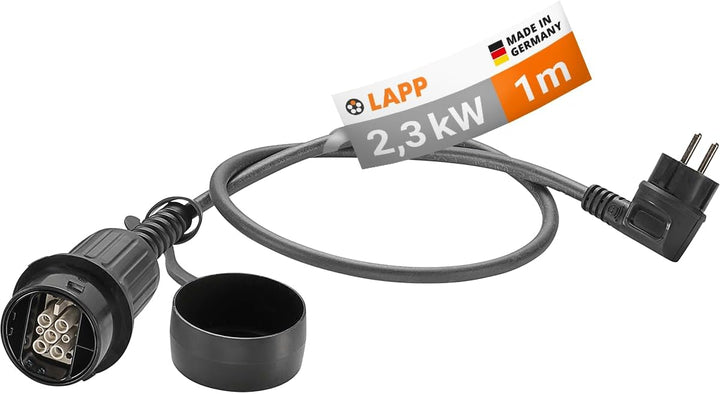LAPP MOBILITY Schutzkontakt Ladeadapter Universal / 2,3 kW / 10 A/geeignet für Plug-in-Hybrid (PHEV)