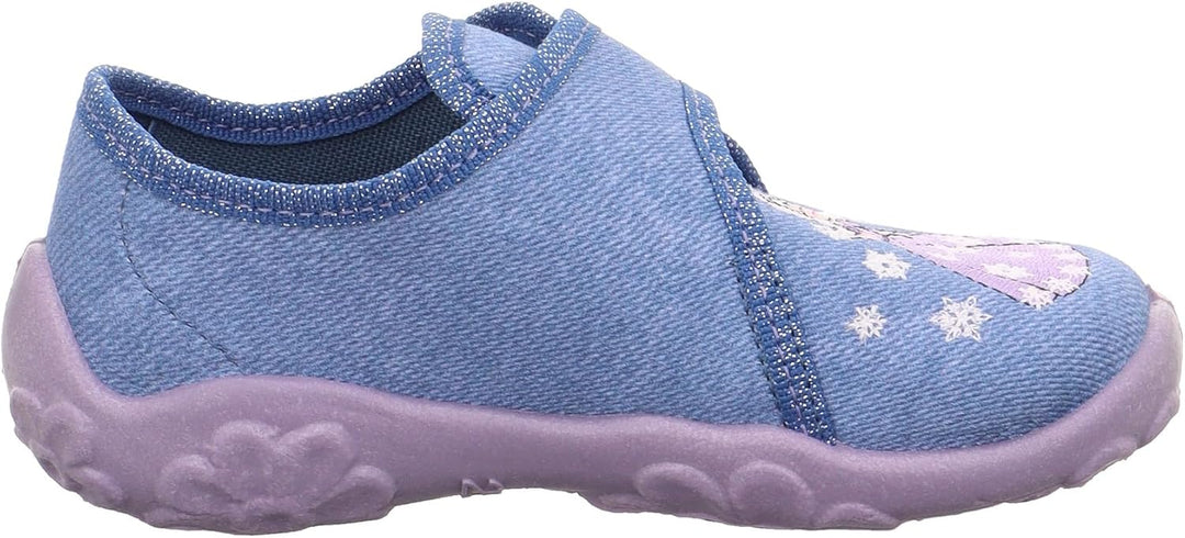 Superfit Mädchen Bonny Hausschuhe 34 EU Blau 8050, 34 EU Blau 8050