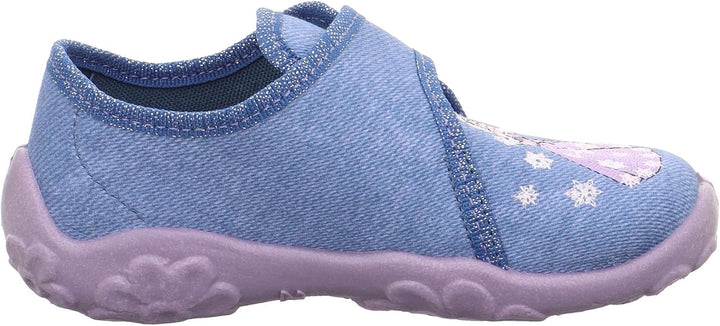 Superfit Mädchen Bonny Hausschuhe 34 EU Blau 8050, 34 EU Blau 8050