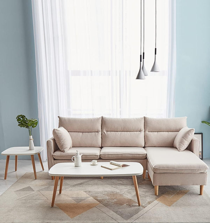 Qrity Holz Tischbeine, 4 Stück Holzfüsse Möbelfüsse Sofafüsse mit Montageplatten & Schrauben für Sch
