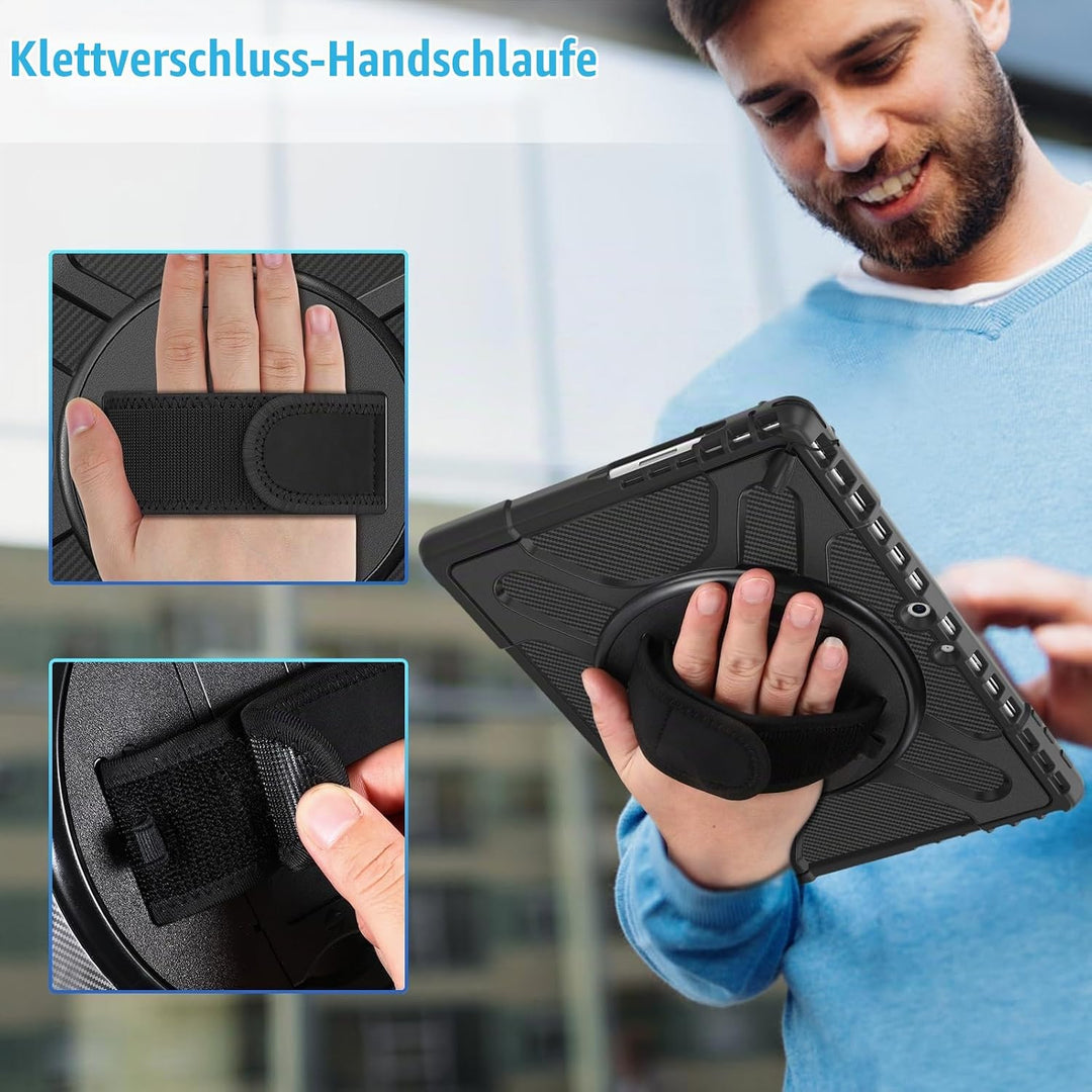Fintie Hülle für Microsoft Surface Pro 11/10/ 9 (2024-2022) 13 Zoll, 360° Drehbare Ständer und Handg