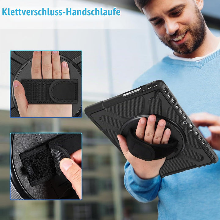 Fintie Hülle für Microsoft Surface Pro 11/10/ 9 (2024-2022) 13 Zoll, 360° Drehbare Ständer und Handg