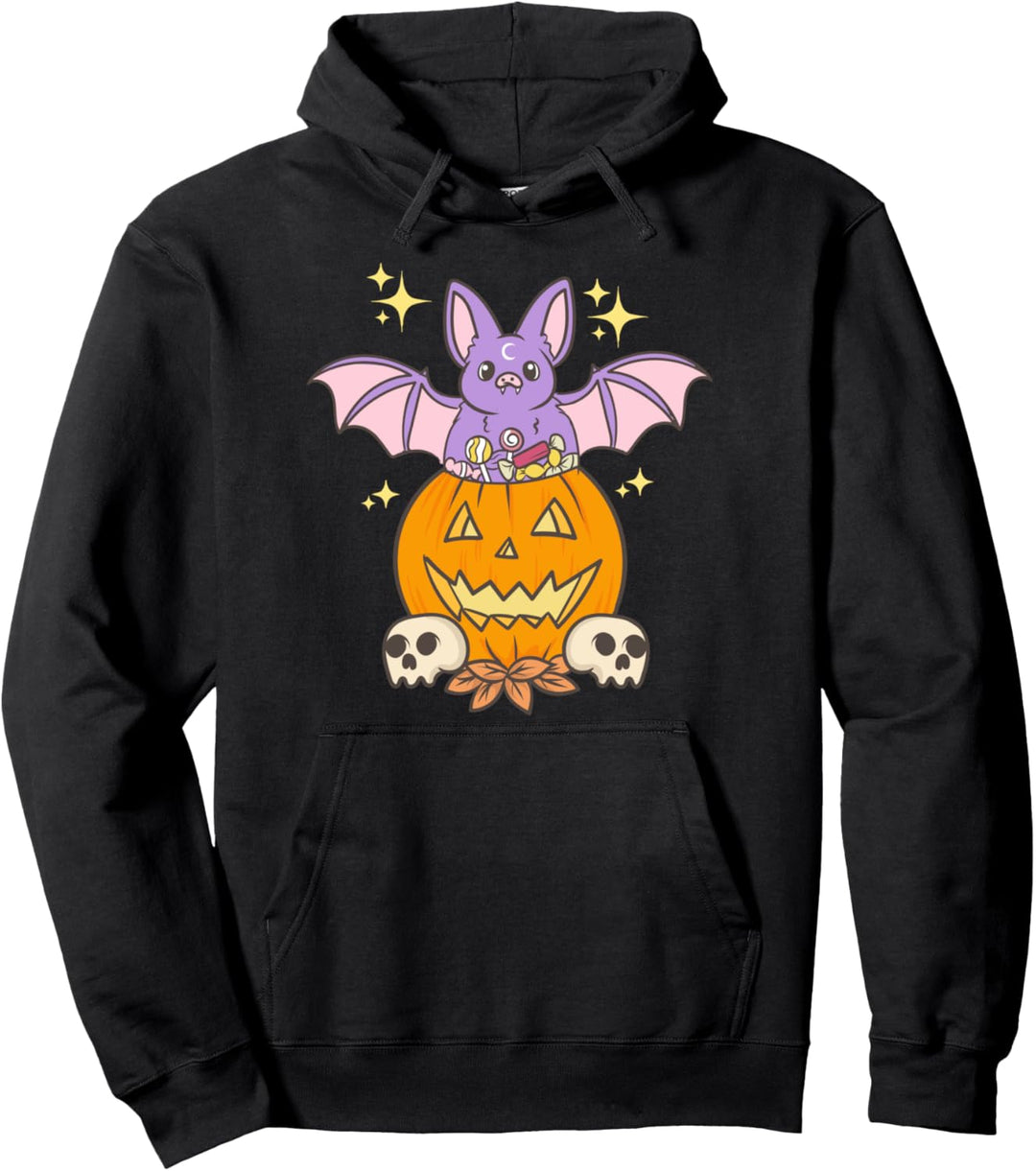 Cute Pastel Goth Kawaii Anime - Bat Bats - Japanese Pullover Hoodie