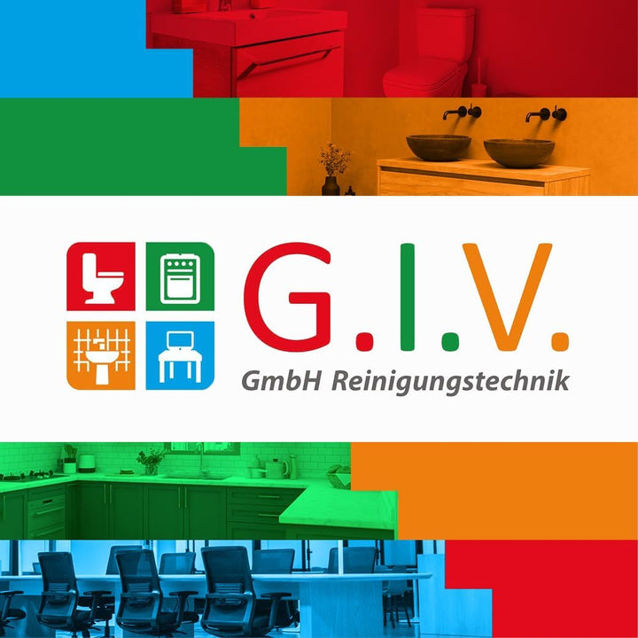 G.I.V. Profi Klapphalter mit Fusstaste 50cm hellblau für Grossflächen - Mopphalter für Taschenmopps