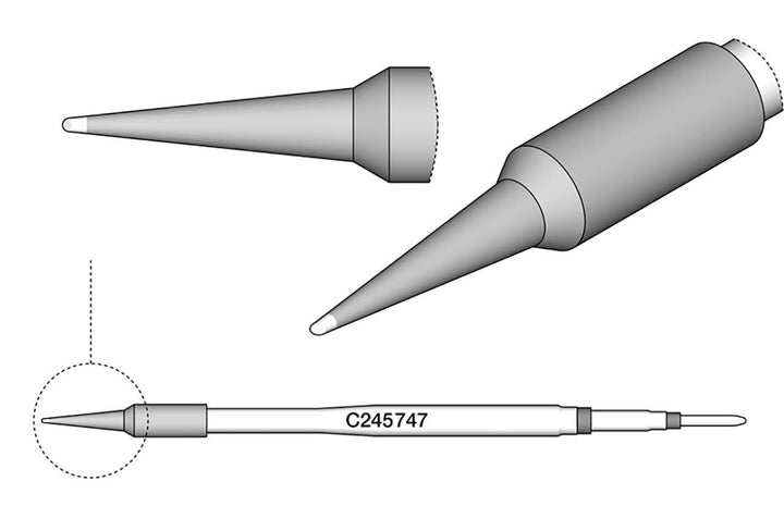 Jbc C245747 Special Soldering Tip for T245
