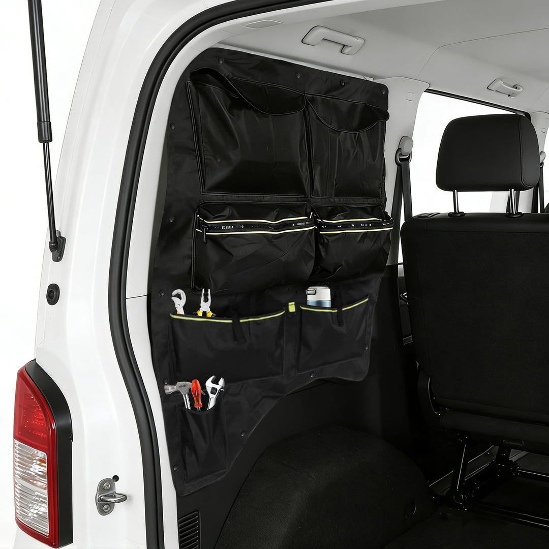 Fenstertasche für VW T5, T6, T6.1 Transporter, Ablagefach an der Heckscheibe für die Fahrerseite, Wa