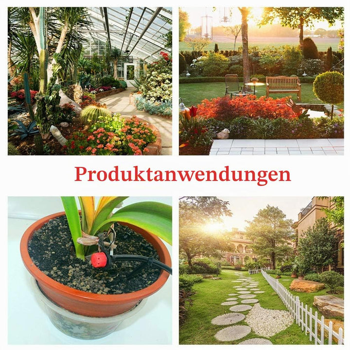Kalolary Bewässerungssystem Garten 25m, Bewässerungssets Micro Drip Bewässerung Kit Automatische Spr