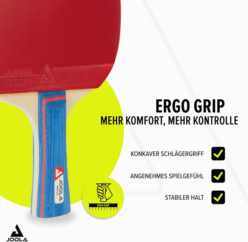 JOOLA Tischtennis Set inklusive Tischtennisschläger, Tischtennisbälle, Tischtennishülle, Tischtennis