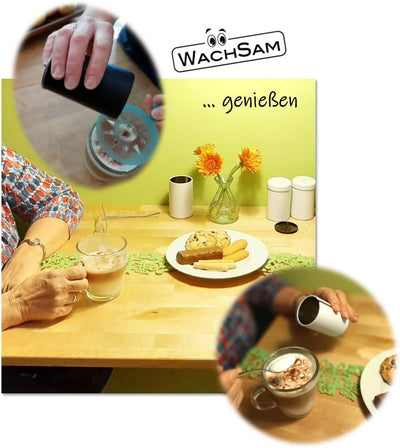 WachSam 12/24/48 Gewürzdosen Silber 175 ml mit 3-Fach Streueinsatz | Luftdicht verschliessbar | Top