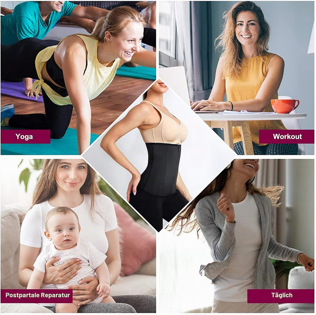 KUMAYES Korsett Damen Waist Trainer Cincher Korsage Taillenformer Bauchweggürtel Corsage Shapewear D