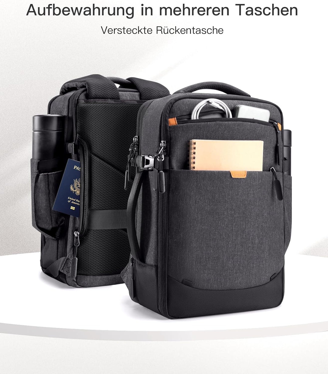 Inateck 17-20L Ryanair Handgepäck 40x20x25 Reiserucksack damen herren, Laptop Rucksack kompatibel mi