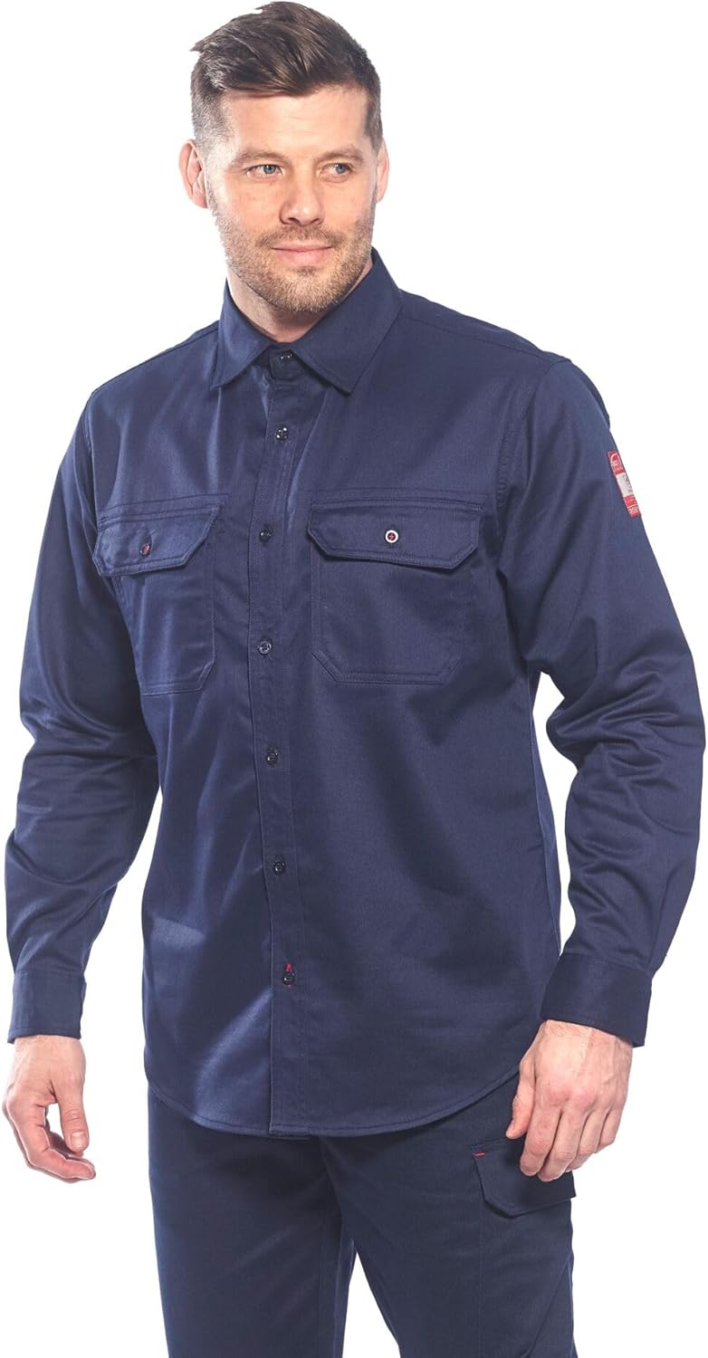 Portwest Herren Fr89narxl Hemd, Navy, XL EU Navy Blau XL, Navy Blau XL