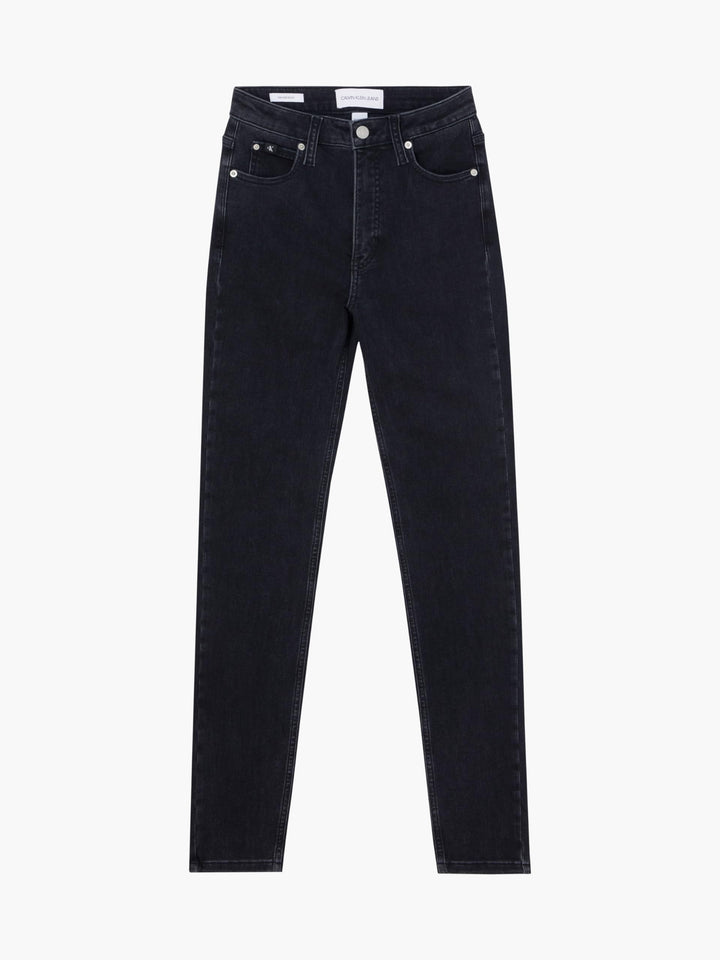 Calvin Klein Jeans Damen High Rise Skinny Hose 24W / 30L Denim Black, 24W / 30L Denim Black