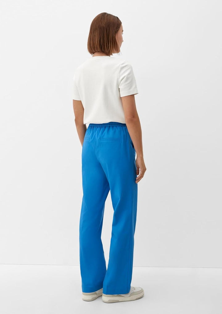 s.Oliver Damen Hose lang, Loose Fit 34 Blau, 34 Blau