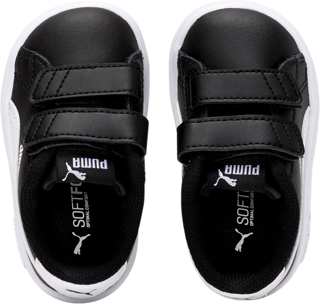 PUMA Unisex Baby Smash V2 L V Inf Sneaker 20 EU Puma Black Puma White, 20 EU Puma Black Puma White