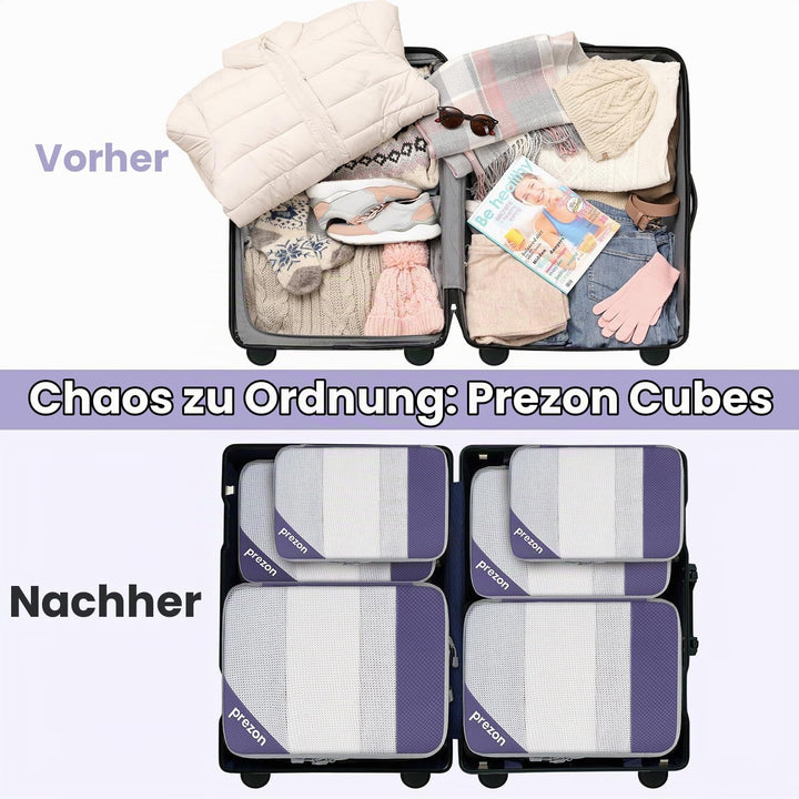 6 Set Kompressions-Packwürfel, Durchsichtiges Design, Platzsparend, Leicht, Massgeschneidertes Katio