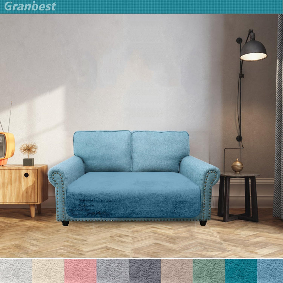 Granbest Luxus Dicken Sofa Kissenbezüge ähnlich Kaninchenfell Stilvolle Plüsch 750GSM Sitzbezüge für