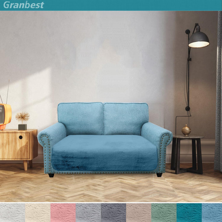 Granbest Luxus Dicken Sofa Kissenbezüge ähnlich Kaninchenfell Stilvolle Plüsch 750GSM Sitzbezüge für