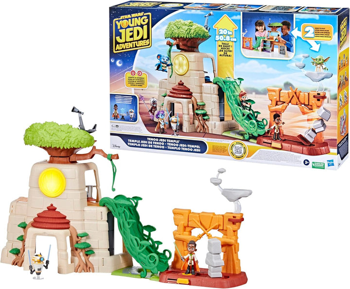 Hasbro Star Wars Tenoo Jedi-Tempel, 50,5 cm cm hohes Spielset mit Action-Figuren HQ PLAYSET, HQ PLAY