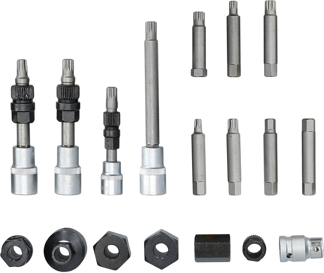 BRILLIANT TOOLS BT571020 Lichtmaschinen Bit- und Steckschlüssel-Satz, 18-tlg [Powered by KS TOOLS]