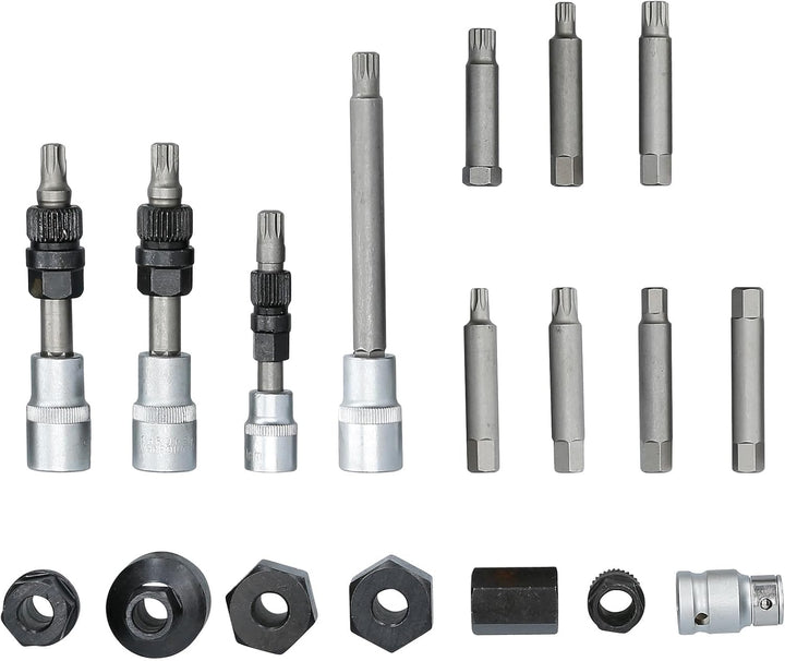 BRILLIANT TOOLS BT571020 Lichtmaschinen Bit- und Steckschlüssel-Satz, 18-tlg [Powered by KS TOOLS]
