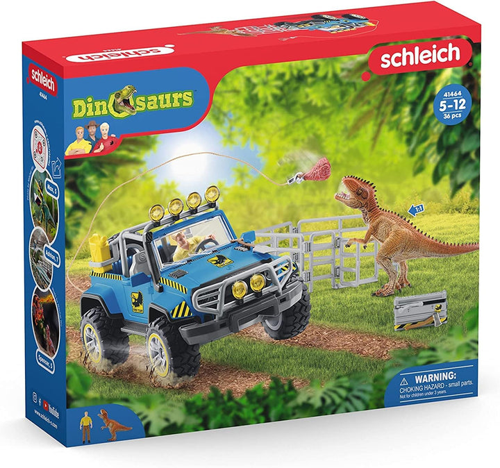Schleich 41464 Off-road Vehicle with Dino Outpost Dinosaurs alte Verpackung Standardverpackung