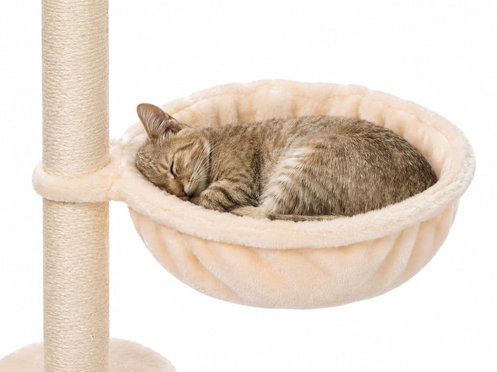 Liegemulde Katzenkorb Katzenhängematte für Kratzbaum aus weichem Plüsch Ø32 cm – XL Katzenmulde Ersa