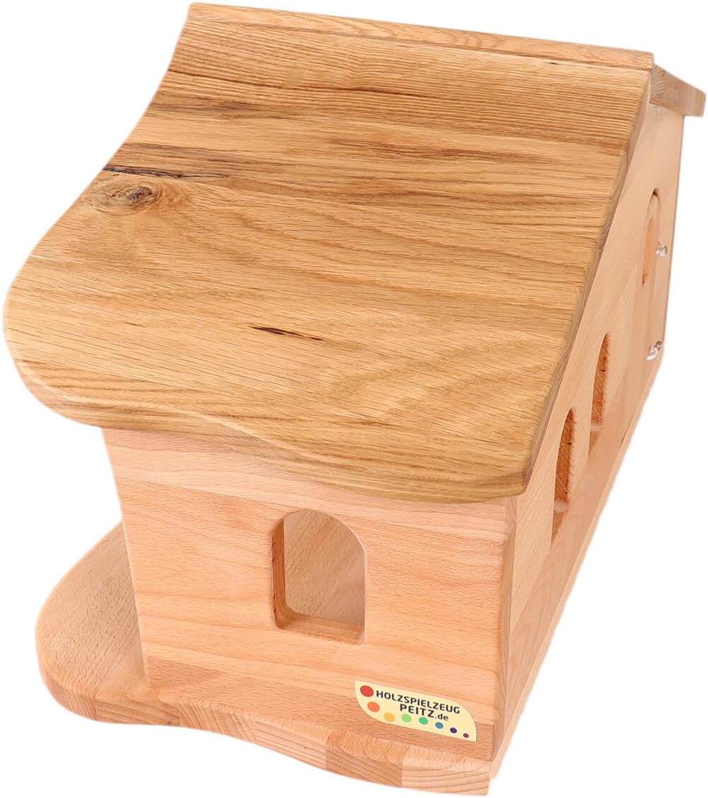 Weihnachtskrippe aus Holz | Krippenstall mit Stall und Hauptraum | Vielseitig als Bauernhof nutzbar