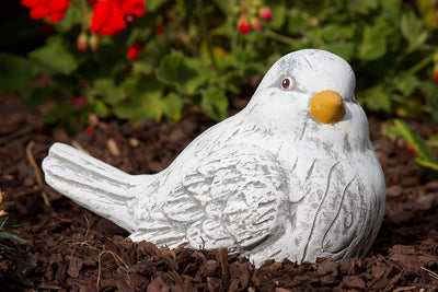 stoneandstyle Steinfigur 2 Vögel im Set, massiver Steinguss, Frost- und wetterfest