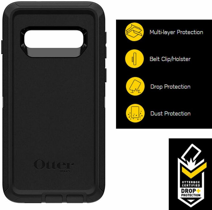 OtterBox Defender Hülle für Galaxy S10, stossfest, sturzsicher, Ultra-robust, schützende Hülle, 4X g
