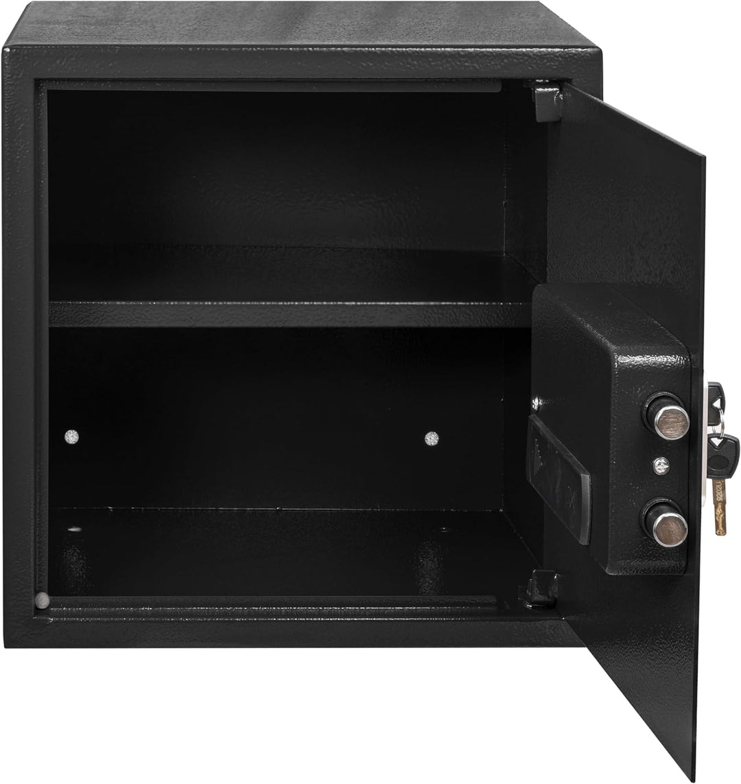 Safe mit Elektronik Zahlenschloss und Schlüssel Tresor Anti-Bounce (grob), L
