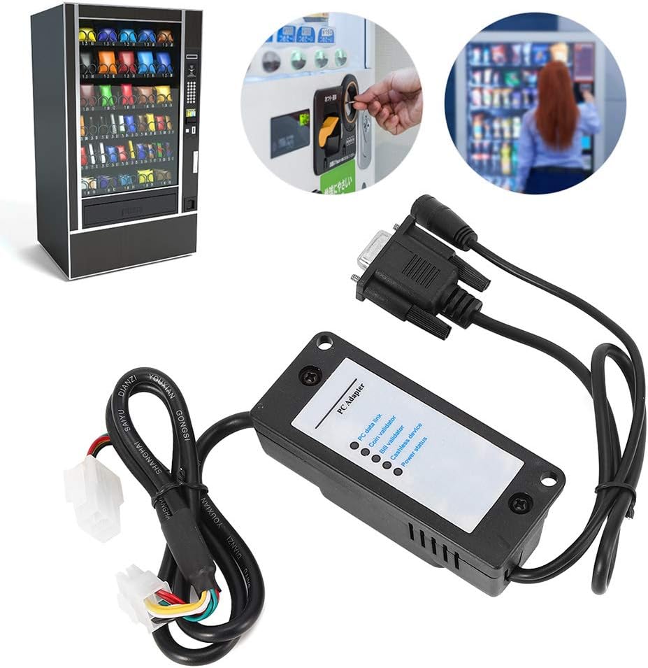 MDB-zu-RS232-Konverter, ABS-Kunststoff MDB-Zahlungsgerät zu PC-Konverter RS232-Adapter Bill Acceptor