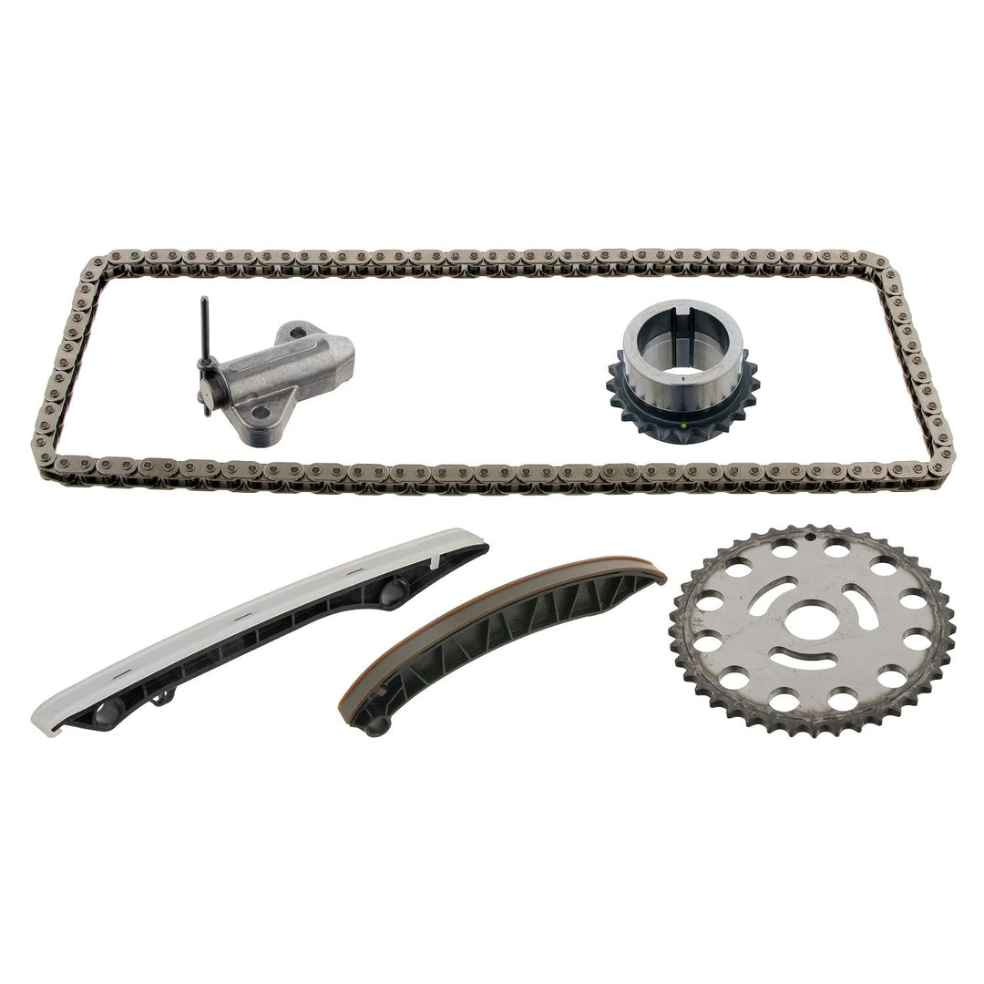 febi bilstein 37999 Steuerkettensatz für Nockenwelle, mit Gleitschienen und Kettenspanner , 1 Stück