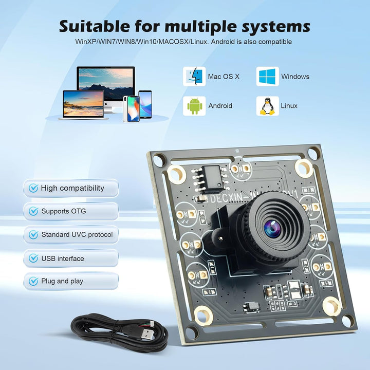 Ov9732 Kameramodul,1280X720 30Fps,Autodarts Kamera System Ov9732 Mit 2 M Kabel,Kompatibel Mit Autoda