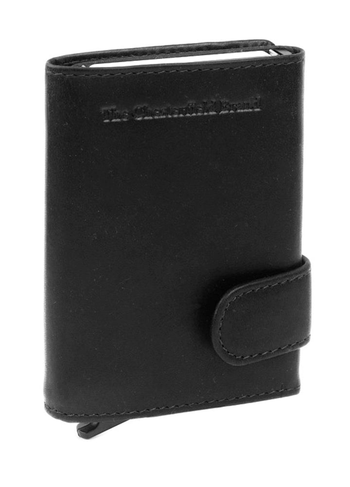 The Chesterfield Brand Leicester - Kreditkartenetui 6cc 10 cm RFID Black Schwarz, Schwarz