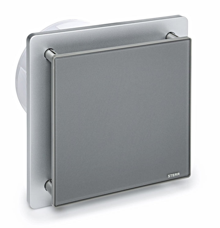 STERR Grauer Badlüfter 150 mm - Badezimmerventilator - Glasfront - Modernes Aussehen - BFS150-G - 25