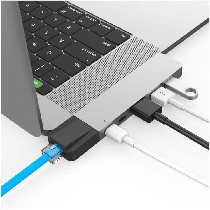 HyperDrive GN28N-SILBER NET 6-in-2 USB-C Hub - Silber, Silber
