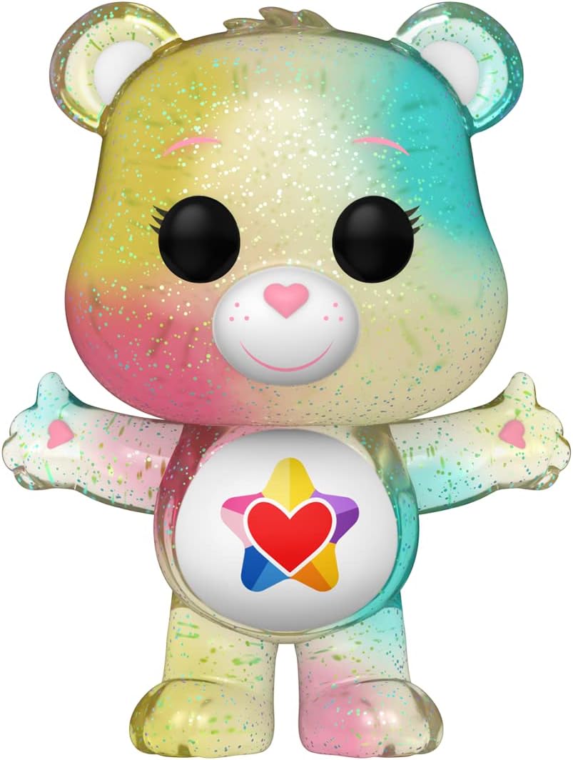 Funko Pop! Animation: CB40- True Heart Bear - Transluzent CH - Care Bears - Vinyl-Sammelfigur - Gesc