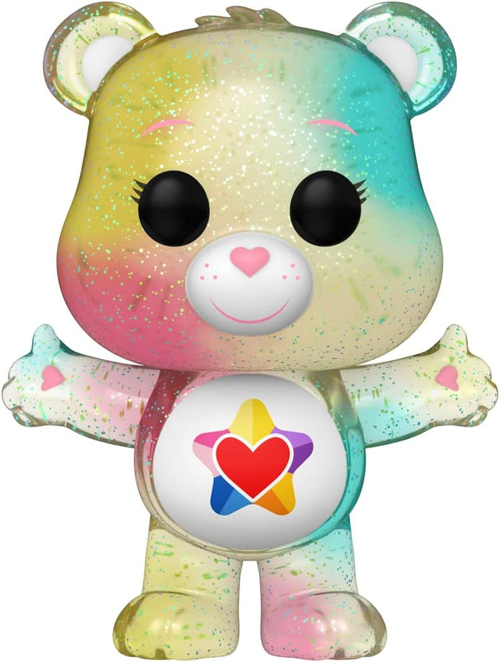 Funko Pop! Animation: CB40- True Heart Bear - Transluzent CH - Care Bears - Vinyl-Sammelfigur - Gesc
