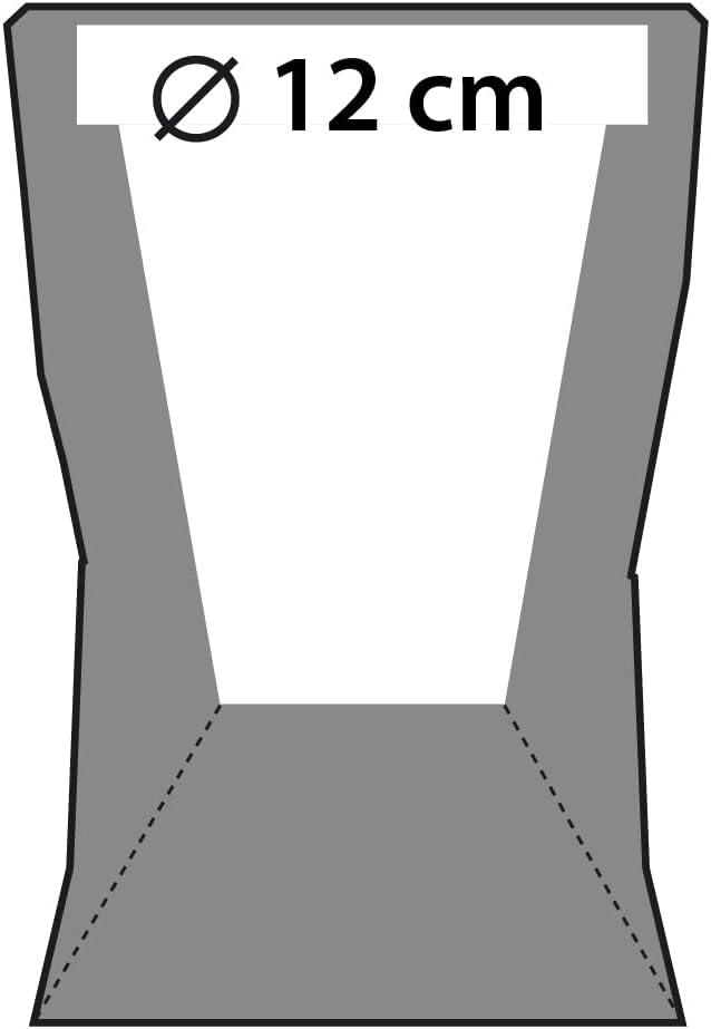 CONCRETTE Blumentopf aus Beton Apollo | Ø 12 cm | Steel | Zement-Pflanzkübel | Handgefertigt in der