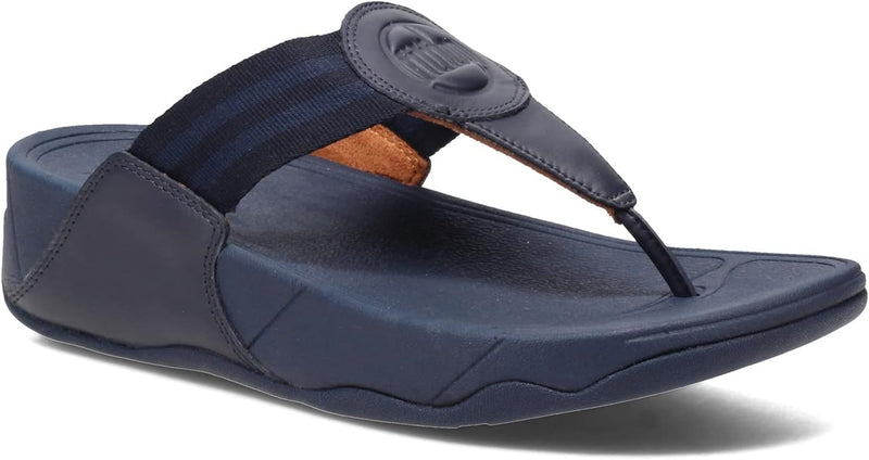 Fitflop Damen Walkstar Keilsandale, Midnight Navy, 43 EU Breit