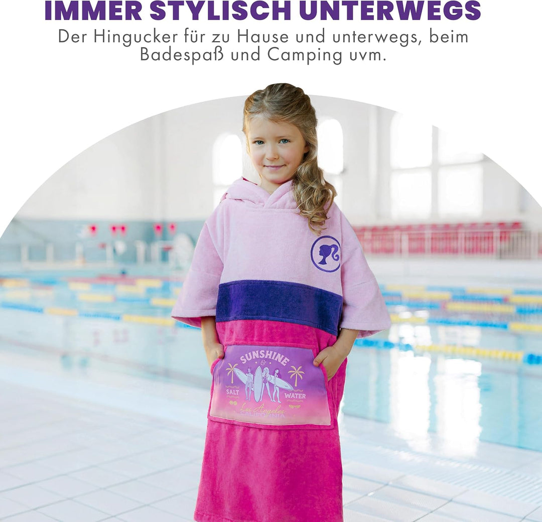 WAVE HAWAII Surf- &amp; Badeponcho für Kinder, Grösse XXS, 90-120cm | 95-100% Baumwolle Surf-Poncho für