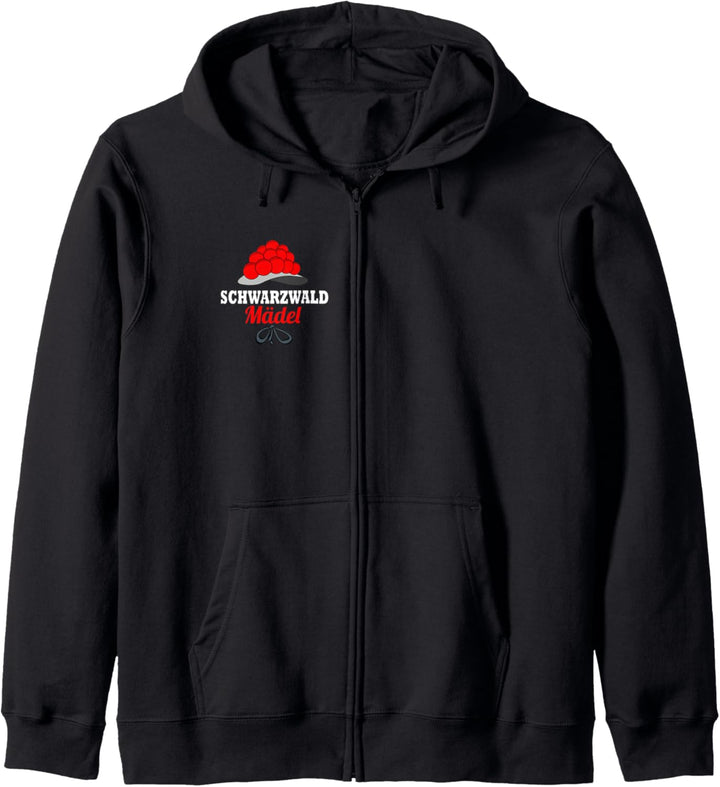 Schwarzwaldmädel Bollenhut Schwarzwald Kapuzenjacke