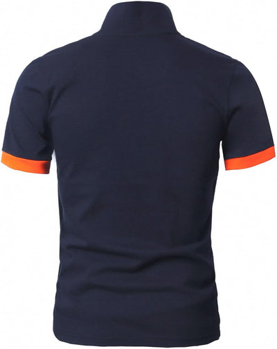 GLESTORE Poloshirt Herren Männer Hemd Herren Kurzarm Shirt Sommer M 2er-pack Marine, M 2er-pack Mari
