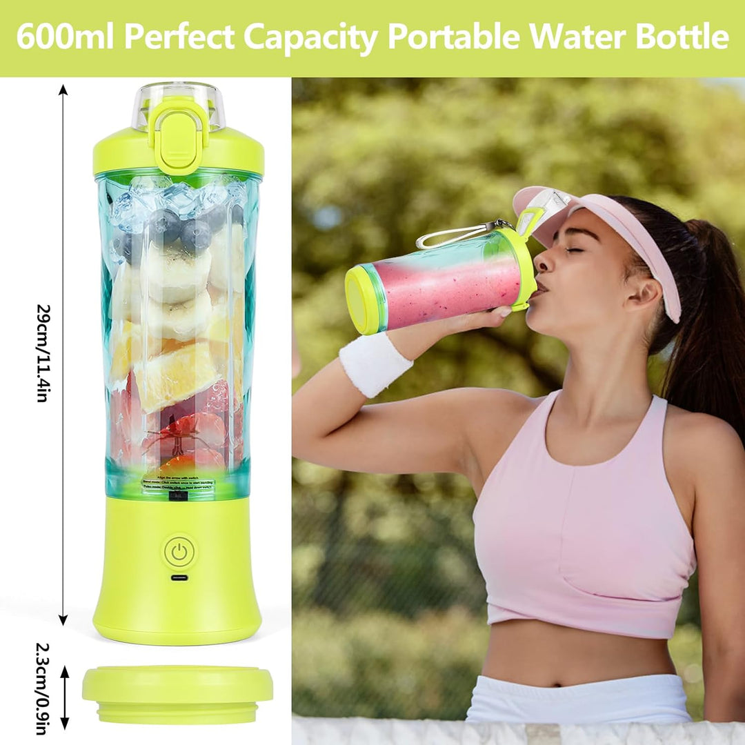 Dreamhigh® Mixer Smoothie Maker, 600ml Tragbarer Mixer für Smoothies und Shakes mit 6 Klingen, 4000m