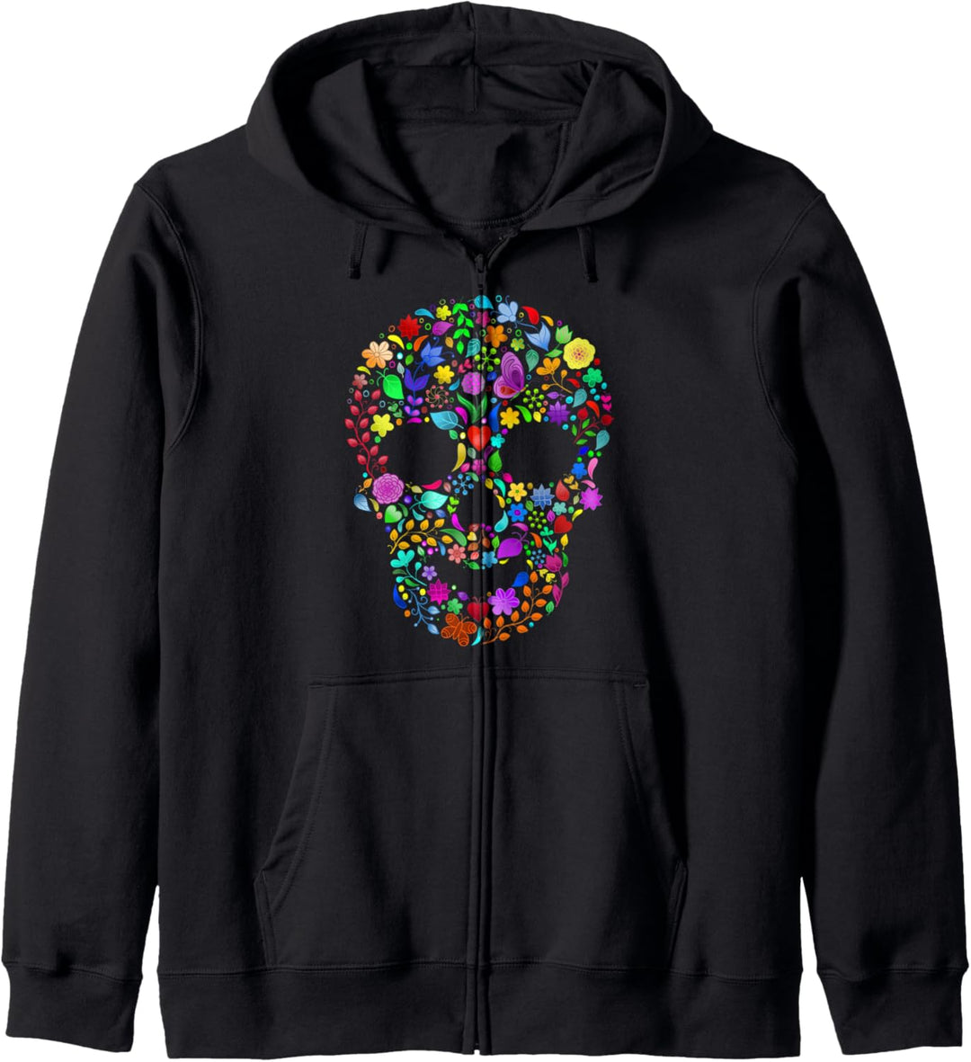 Skull Flowers Colorful Design Cute Gifts Kapuzenjacke