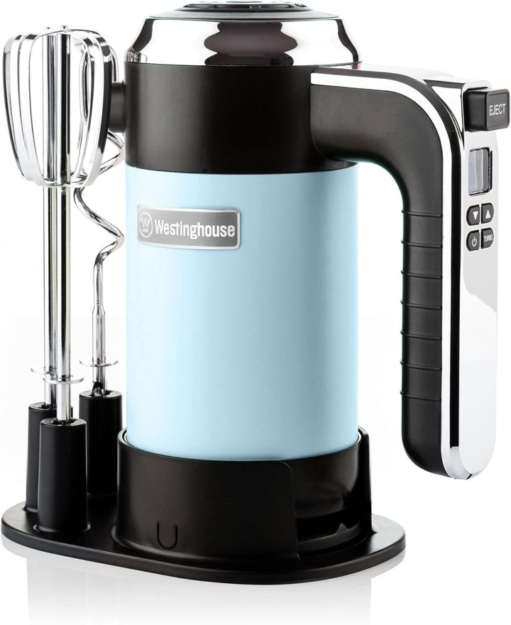 Westinghouse Retro Handmixer, 5 Geschwindigkeitsstufen + Turbofunktion, 2 Rührbesen, 2 Knethaken, LC